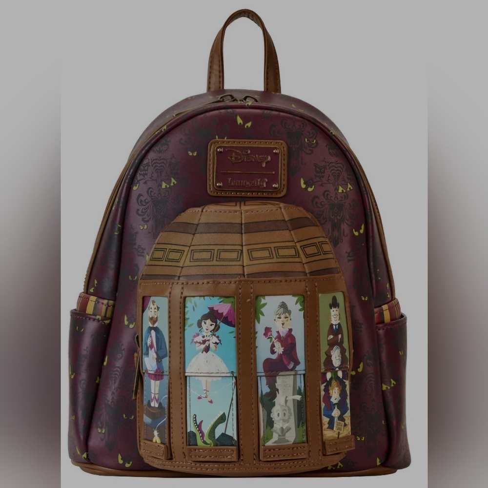 NEW Loungefly Disney Haunted Mansion Stretching Room Glow-in-the-Dark Backpack